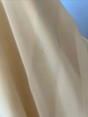 Light Cream Chiffon Skirt -lined- handmade thumbnail 5