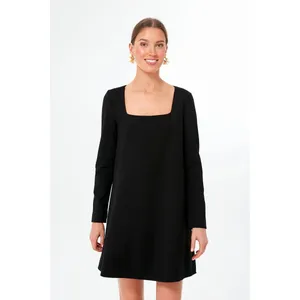 Tuckernuck Black Middleton‎ Long Sleeve Square Neck Dress Size XS thumbnail 2