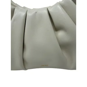 JW PEI Gabbi Ruched Hobo Handbag Ivory Vegan Leather Croissant Shoulder Bag thumbnail 2
