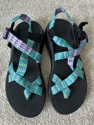 Chacos Z/2 Classic Sandals Blue Purple Geometric Strap Outdoor Activewear Water thumbnail 2