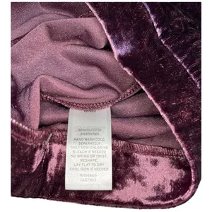 New Nordstrom Skirt L Crushed Velvet Velour Mini Retro 90s Y2K Abound Burgundy thumbnail 9