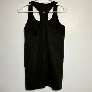 Lululemon Swiftly Tech Racerback Dark Olive Black Silverescent Seamless 8 thumbnail 5