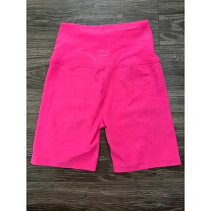 Beyond Yoga Women's Spacedye At Your Leisure High Waisted 7" Biker Short Pink thumbnail 3