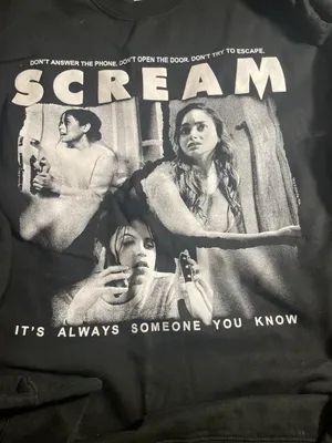 Scream Crewneck Black Size L thumbnail 2