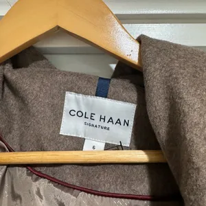 Cole Haan Tie-waist Wool blend Wrap coat thumbnail 3