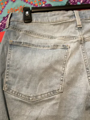 Old Navy Light Blue Denim Bermuda Shorts thumbnail 3
