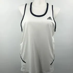 Adidas white with black trim tank thumbnail 2