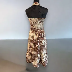 Sam Edelman Jennie Halter Dress Postcard Paradise Sorrel Horse Brown Floral‎ M thumbnail 4