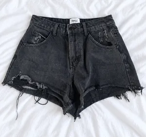 Princess Polly Black Distressed Denim Shorts – Size 4 thumbnail 1