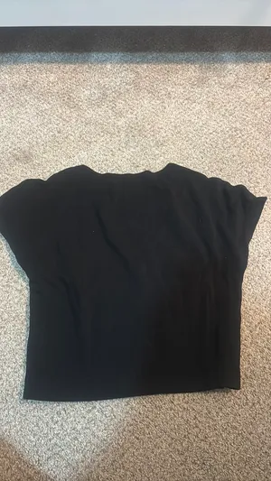 Zara black crop top thumbnail 4