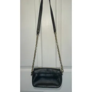 Tory Burch Robinson Black Saffiano‎ Leather Chain Flap Crossbody Shoulder Bag thumbnail 6