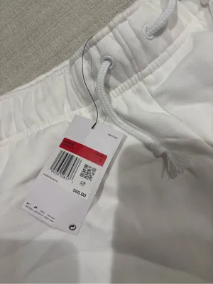 Nike White Drawstring Sweatpants with Red Tag thumbnail 2