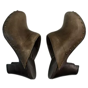 Dansko Women’s Rae Distressed Studded Brown Leather Heeled Clog US 38 EU 7.5‎ thumbnail 5