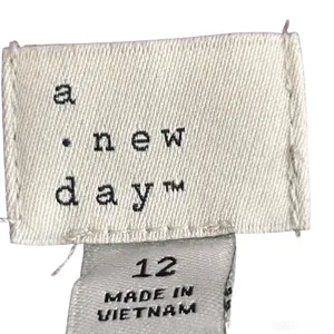 New A‎ New Day Faux Leather Mini Skirt Womens 12 Burgundy Maroon Party Night Out thumbnail 2