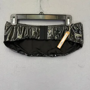 SKIMS Stretch Vinyl Bandeau Top Onyx Black XL‎ BR-BAN-3746 NWT thumbnail 2