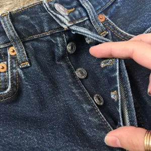 RE/DONE‎ High Rise Ankle Crop Jeans In Dark Rinse Size 26 thumbnail 7