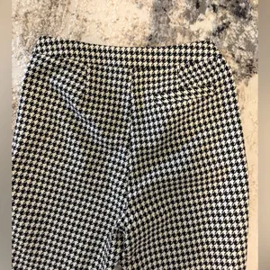 Topshop Houndstooth Skinny Pants - Black & White thumbnail 4