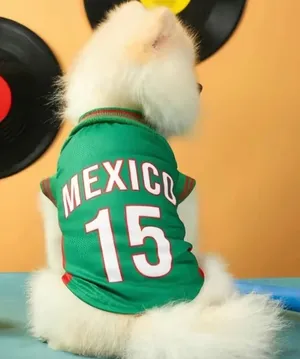 Mexico Jersey for dog Green Size M thumbnail 1