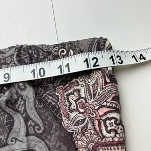 Windsor Strapless Midi Dress Small Boho Paisley Print Suede Effect Y2K 90s USA thumbnail 10