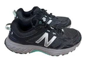 New Balance 510v4 Trail Running Shoes‎ Womens 6.5 Black Blue Silver All Terrain thumbnail 1