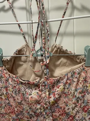 Halter Top Pink Maxi Floral Dress thumbnail 5