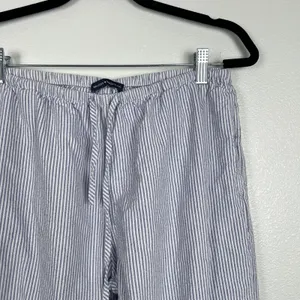Brandy Melville Women's‎ Striped Cotton Pants Blue thumbnail 2