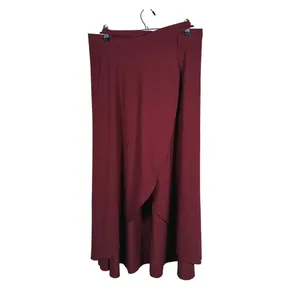 Halara Breezeful High Waisted Convertible Midi Skirt Dress Size Large Burgundy thumbnail 4