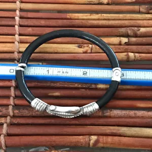Brighton Elegant Silver and Black Bracelet Bangle thumbnail 5