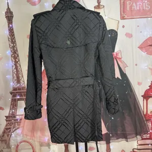 Calvin Klein Black Quilted Coat Jacked Double Breasted Women's Size M thumbnail 8