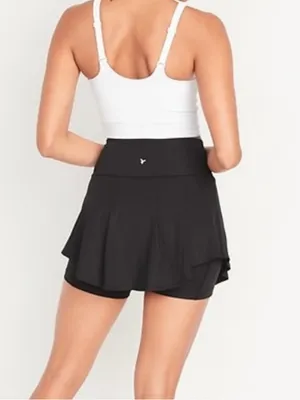 Old Navy Active Powersoft High Rise Go Dry Black Skort Size L thumbnail 2