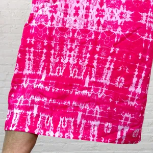 Amanda Uprichard Pink Silk Tie-Dye Wide Leg Pants M Like New thumbnail 10