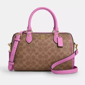 coach Rowan Satchel Bag In Signature Canvas cv961 thumbnail 7