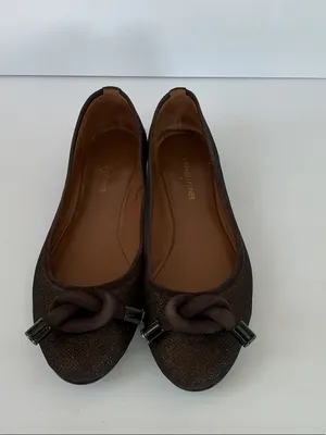 Donald J. Pliner Dark Brown Knot Toe Ballet Flats thumbnail 3