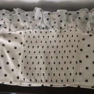 Express | Polka Dot Off The Shoulder Crop Top thumbnail 8