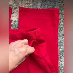 NWOT Talulah red flare seamed sweatpants, size large thumbnail 4