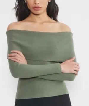 Aritzia Wilfred Off-The-Shoulder Top thumbnail 1