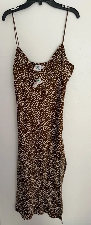 Brown Midi Dress Princess Polly thumbnail 1