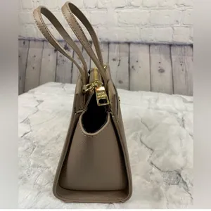 Steve Madden Small‎ Tan Leather Crossbody Top handle Bag gold hardware thumbnail 4