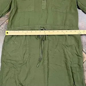 Altar’d State Olive Green Long Sleeve Drawstring Dress Medium thumbnail 6