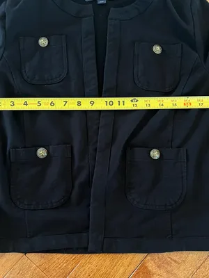 Tommy Hilfiger Black Military Jacket with Gold-Tone Buttons thumbnail 7