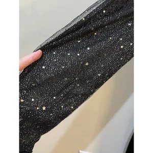 Dalia MacPhee Black Velvet Dress Size 1X Surplice Sheer Celestial Whimsy goth thumbnail 6
