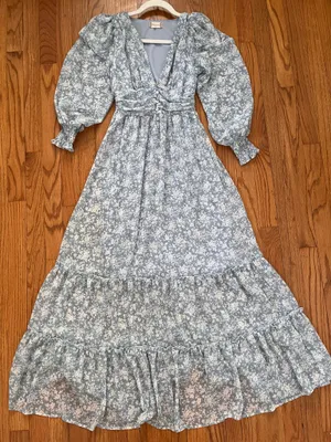 Altar'd State Boho Floral Maxi Dress thumbnail 1