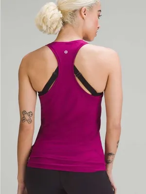 lululemon athletica NWT Swiftly Tech Racerback Tank Top 2.0 Magenta Purple 10 thumbnail 2