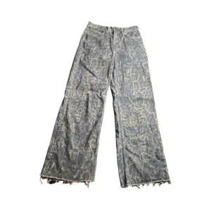 AllSaints Blake Leopard Brown Wide Leg Jeans Size: 26 thumbnail 2
