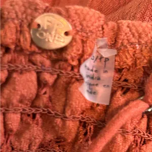 NWT Free People Adella Cami XS Winding Roads Rust Lace Peplum Top thumbnail 11