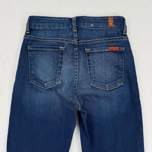 7 For All Mankind The‎ Super High Waist Skinny Jeans Dark Wash Size 25 thumbnail 12