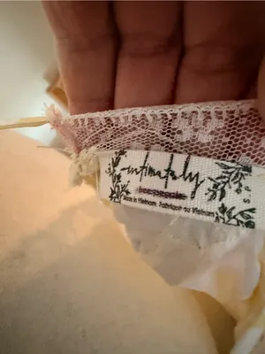 Free People Intimately Pale Yellow Lace-Trim Cami thumbnail 4