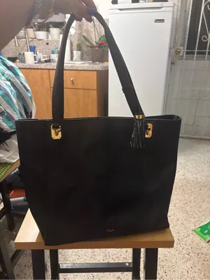 Lauren Ralph Lauren leather black tote thumbnail 1