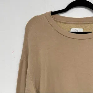 Offline By Aerie Tan Crew Neck Pullover Sweater Womens M Neutral Casual Fall thumbnail 3