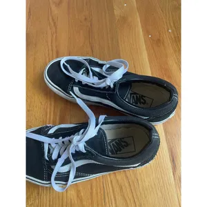 Vans black and white old skool sneakers‎ size 6.5 women size 5 men Skate Classic thumbnail 7
